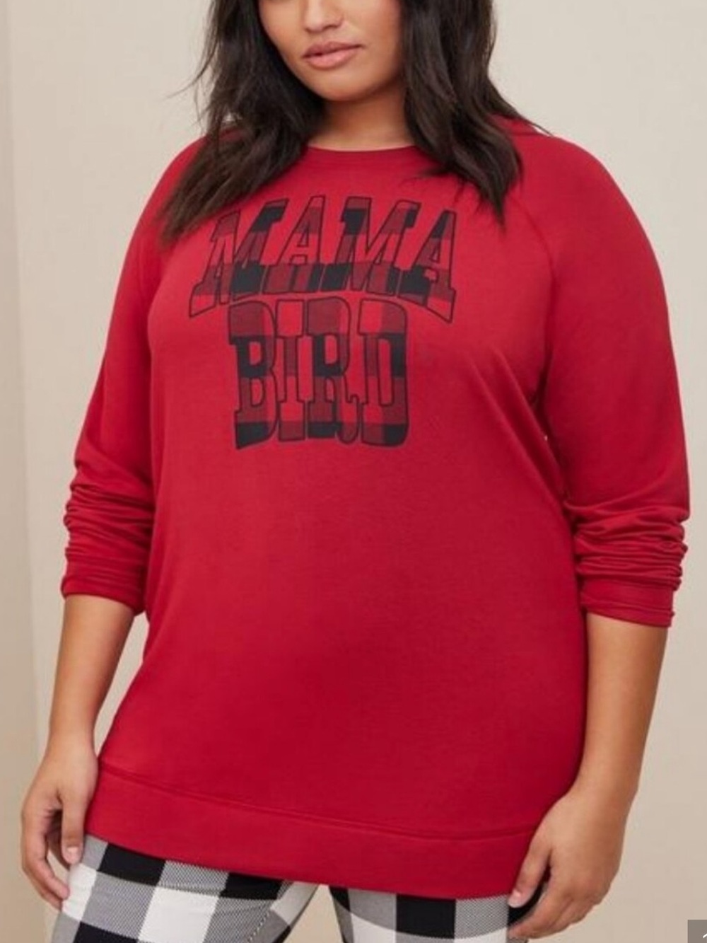 torrid Red "MAMA BIRD" Crewneck Sweatshirt